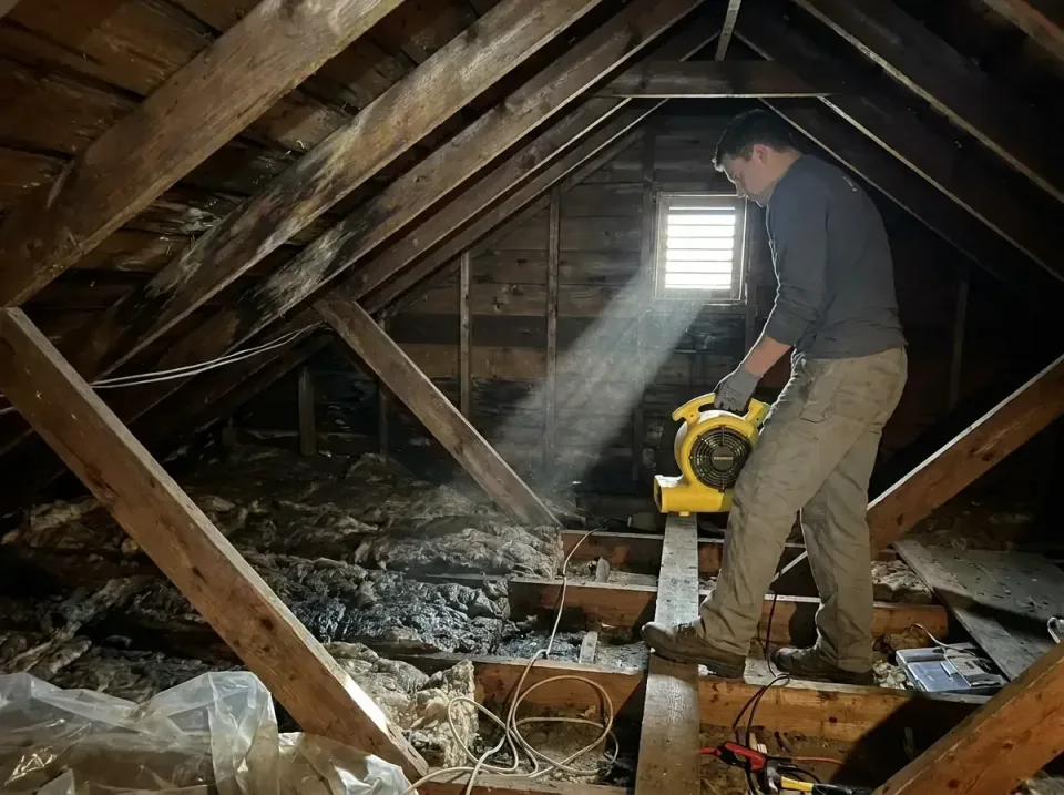 attic-water-damage-drying-proc-007 — frequently asked questions, Emergency Water Extraction & 24/7 Flood Response in Ponchat…